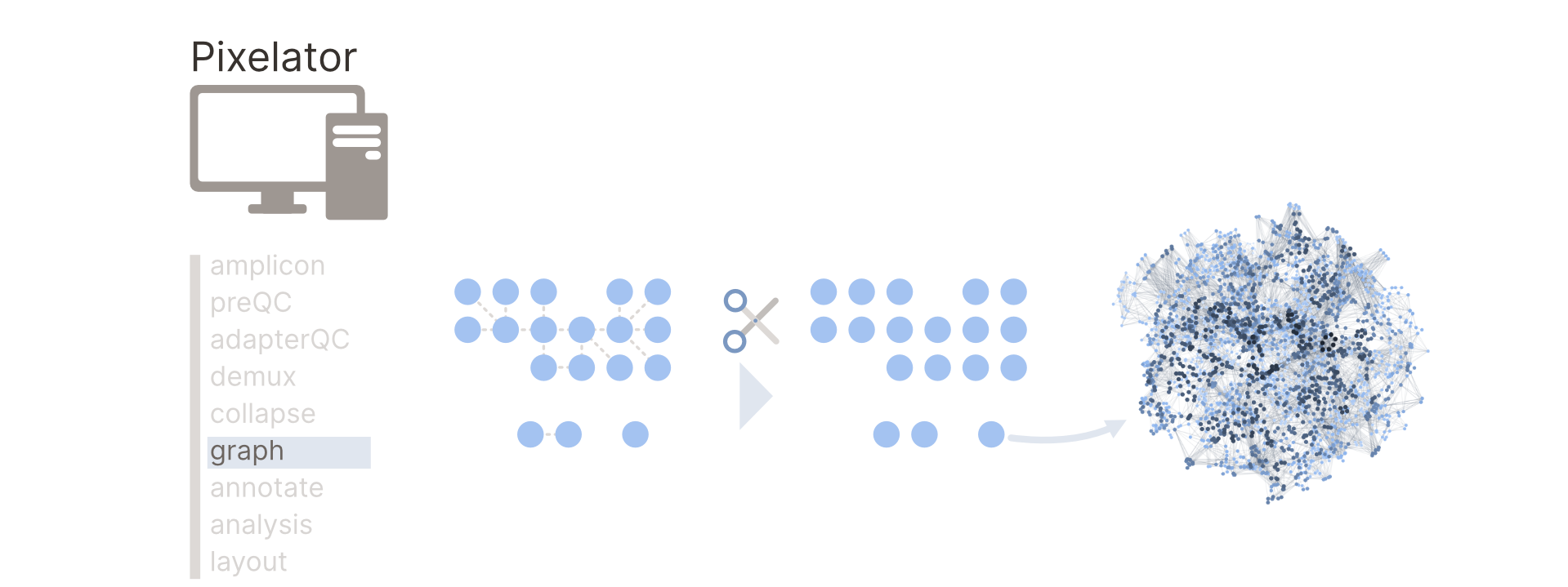 Pixelator Bipartite Graph Excerpt
