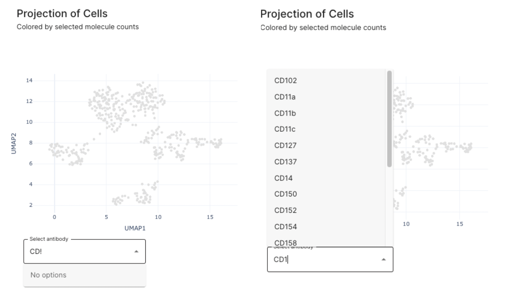 QC Report cell annotation umap markers section
